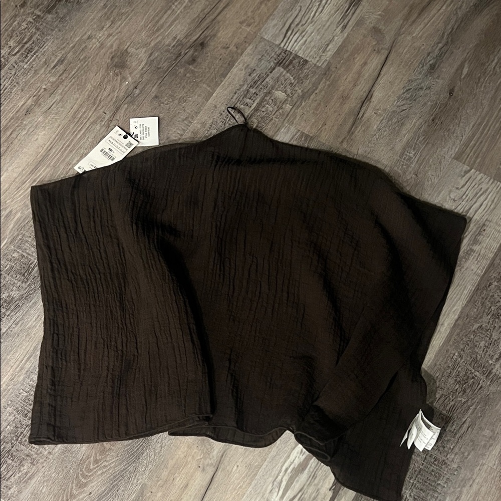 ZARA BROWN SHAWL/PONCHO TYPE PIECE